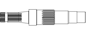 UA70085    PTO Shaft---Replaces 3321750M8